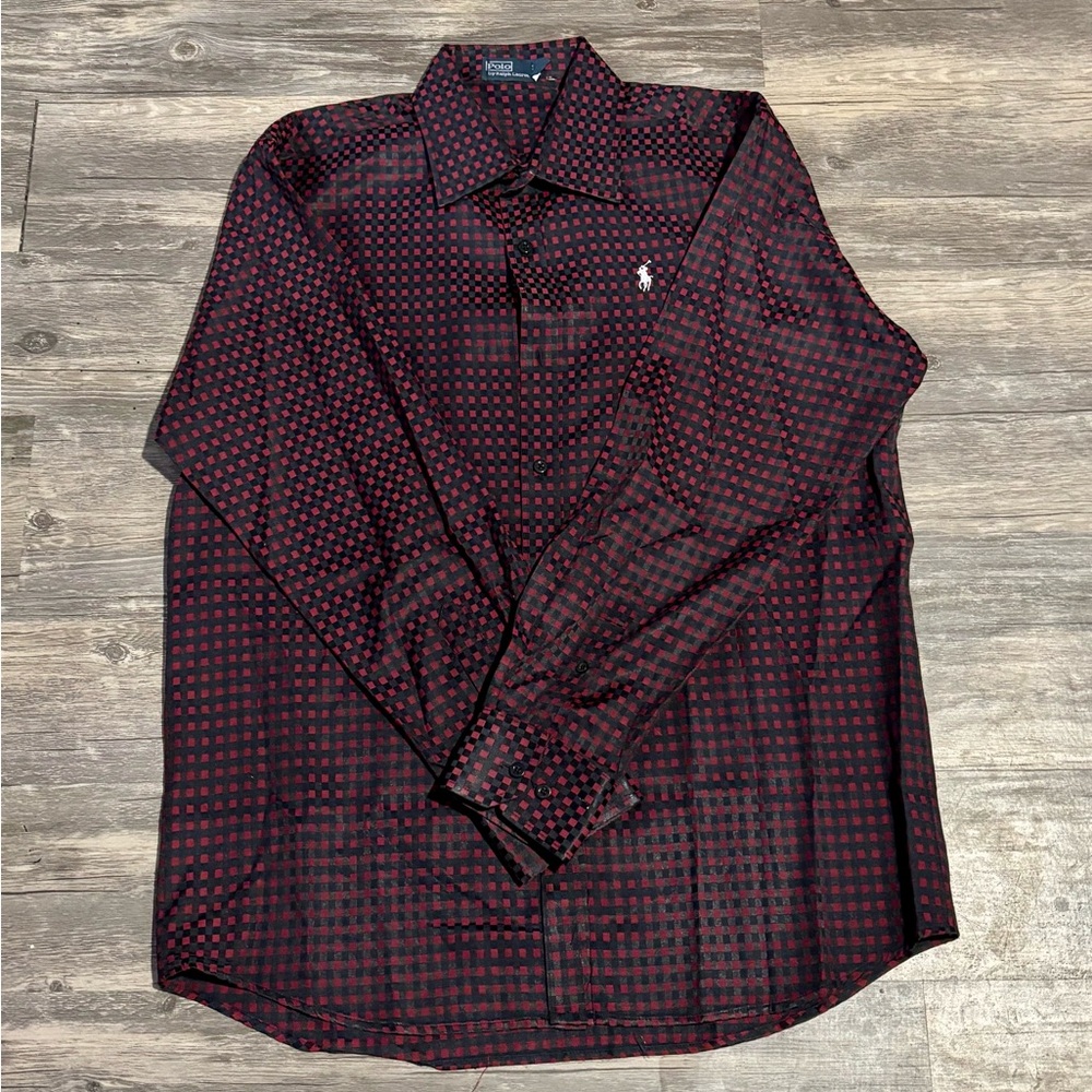Polo Ralph Lauren Dark Red Checkered Shirt